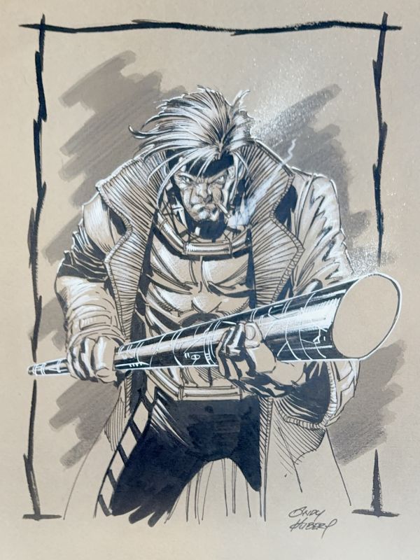 Image for Gambit Full Figure Sketch by Andy Kubert