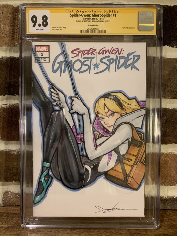 Image for Spider-Gwen: Ghost-Spider #1 CGC 9.8 Sketch Cover
