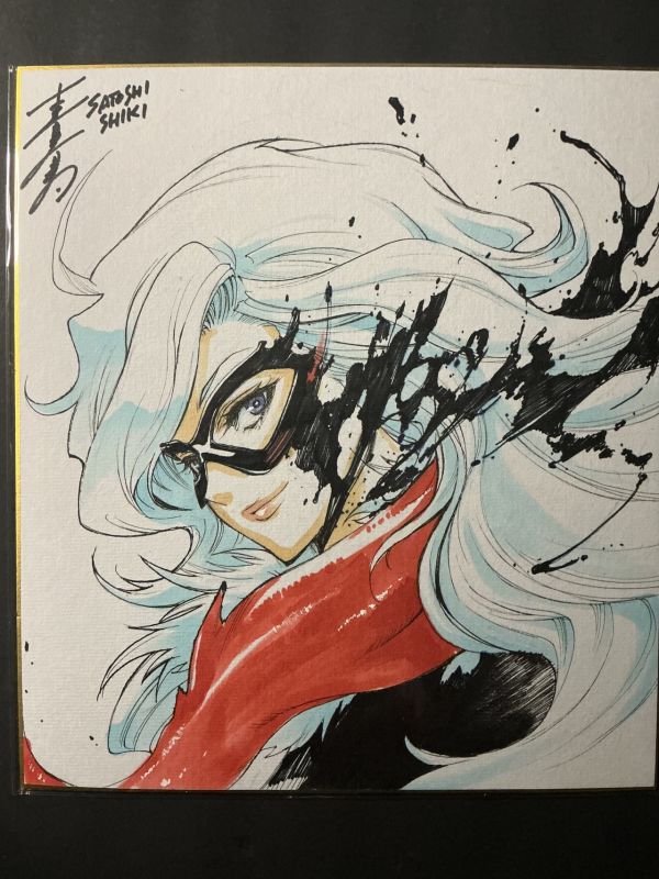 Image for Venomized Black Cat Shikishi by Satoshi Shiki