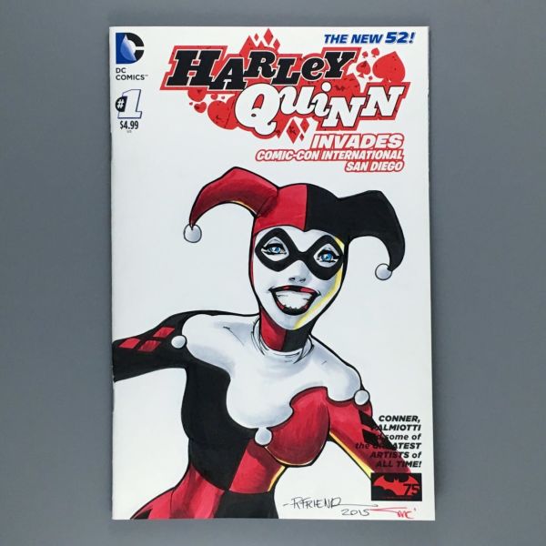 Image for Harley Quinn Invades Comic-Con Sketch Cover by Richard Friend