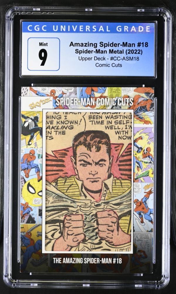 Image for Amazing Spider-Man #18 Spider-Man Metal Comic Cuts CGC 9