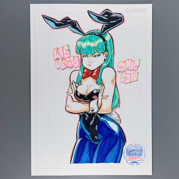 Image for Bulma Dragonball Z Original Art by Jeff 'CHAMBA' Cruz