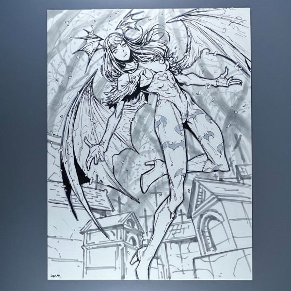 Image for Morrigan Darkstalkers Sketch by Jon Lam