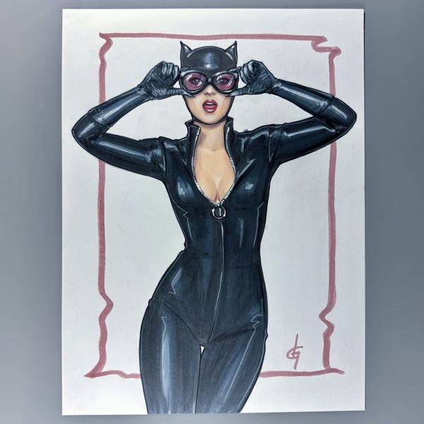 Image for Catwoman 9x12” Original Art Commission by Dijana Granov