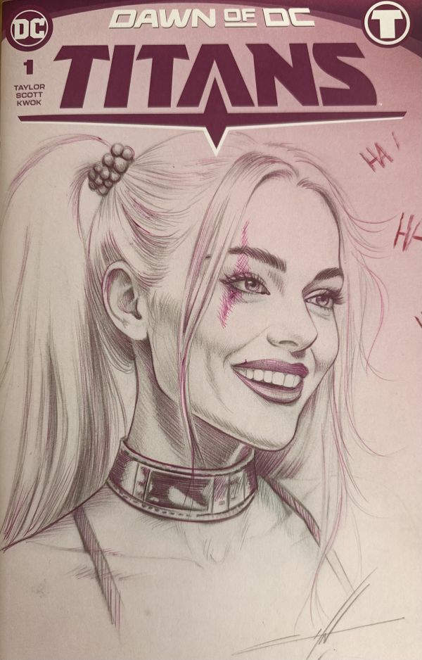Image for Harley Quinn Sketch Cover - Dawn of DC Titans #1