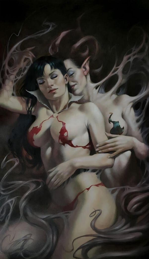 Image for Vampirella / Dracula: Rage #6 Original Art by Lucio Parrillo