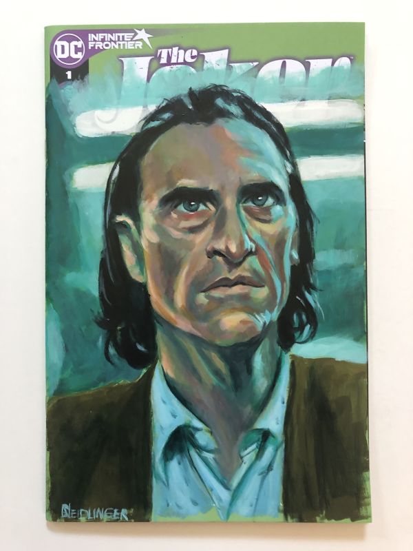 Image for Joker #1 Joaquin Phoenix Acrylic Sketch Cover
