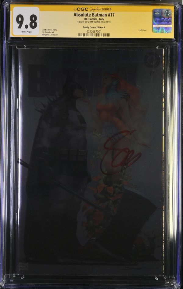 Image for Absolute Batman #17 CGC 9.8 Signed by Scott Snyder