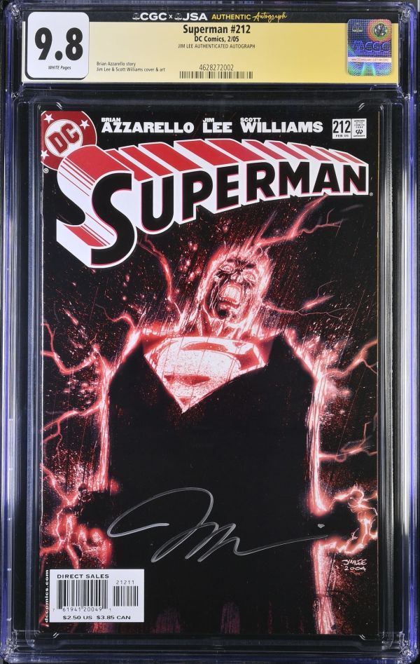 Image for Superman #212 CGC 9.8 Signed by Jim Lee