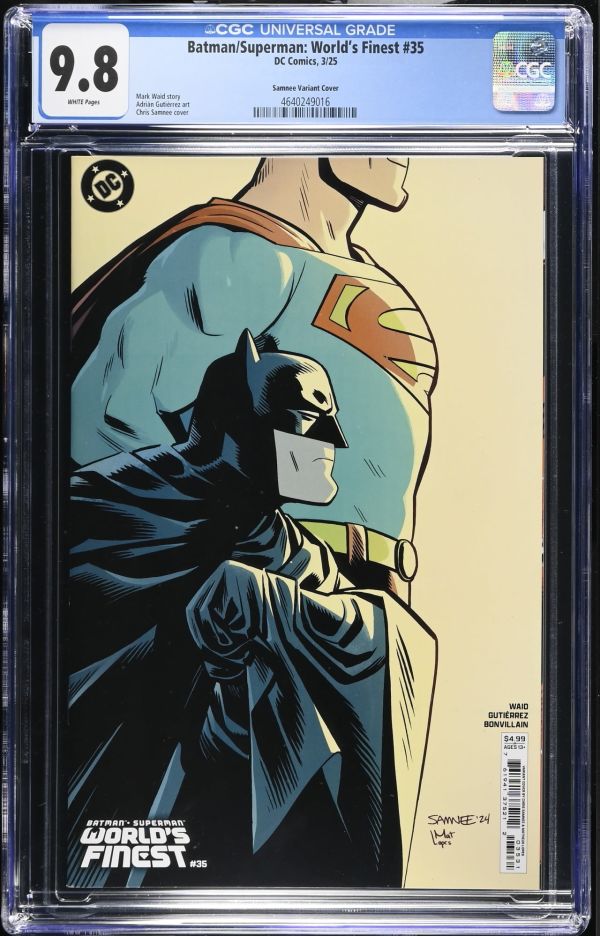 Image for Batman/Superman: World's Finest #35 Samnee Variant CGC 9.8