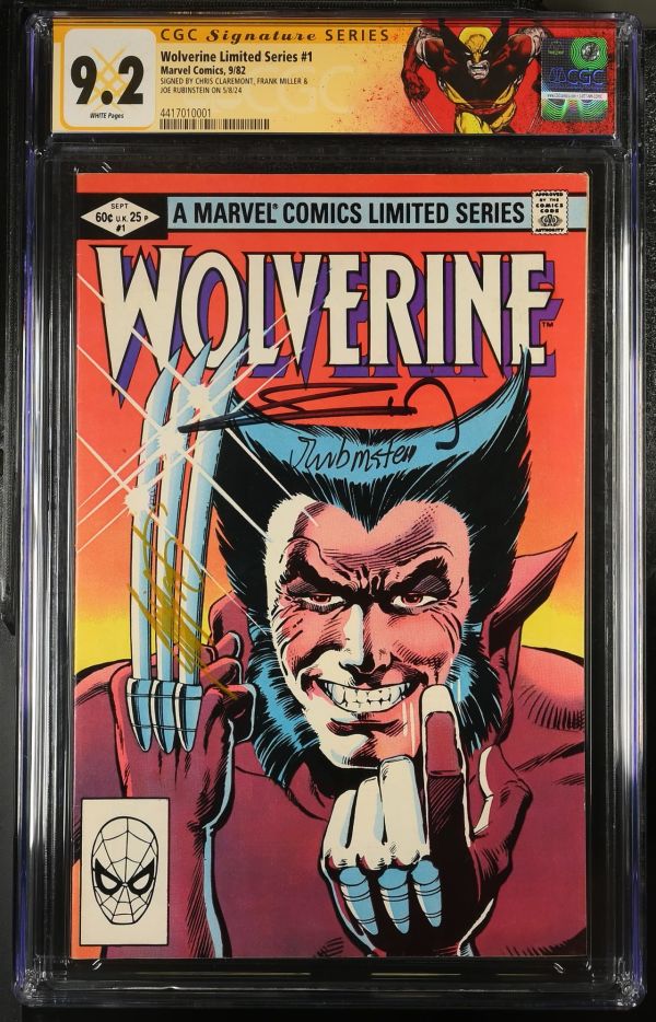 Image for Wolverine Limited Series #1 CGC 9.2 Signed by Chris Claremont, Frank Miller & Joe Rubinstein