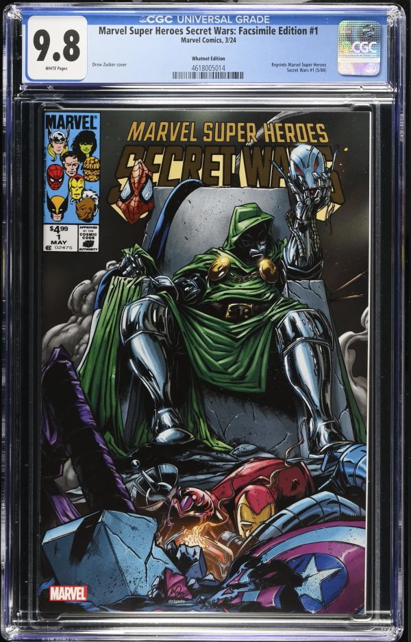 Image for Marvel Super Heroes Secret Wars: Facsimile Edition #1 CGC 9.8