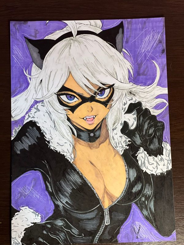 Image for Black Cat Pin Up ART by Renato 