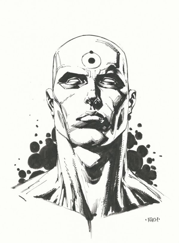 Image for Dr. Manhattan sketch by David Finch