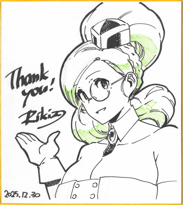Image for Louisa Farmel shikishi sketch by Rikizo