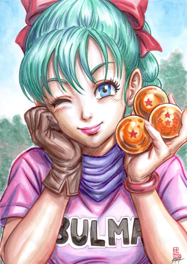Image for DragonBall. Bulma - PLAYFUL… UNTIL IT’S NOT / Bazal. 8,3x11,7 in.