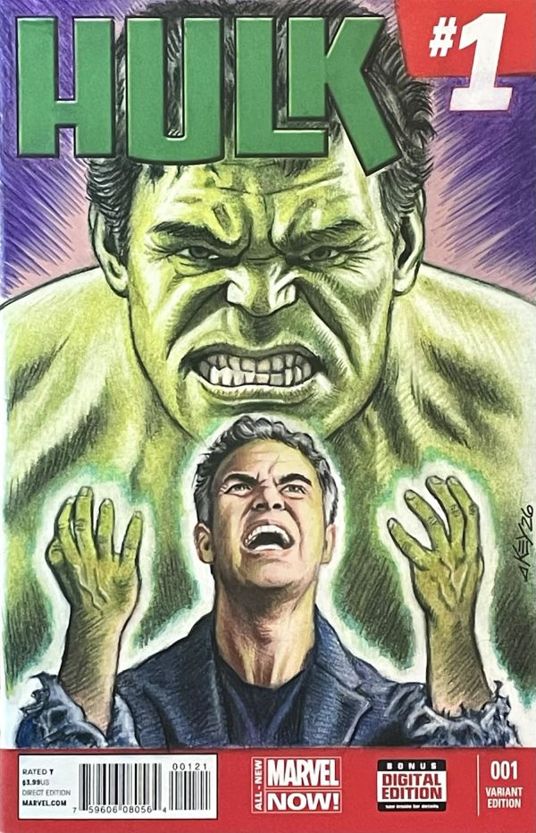 Image for Marvel Comics Hulk #1 Custom Sketch Cover
