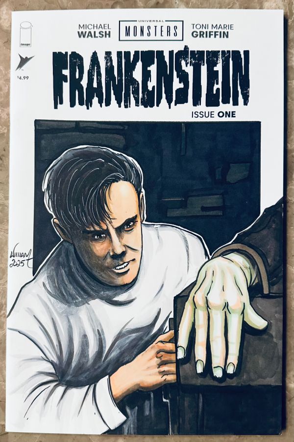 Image for Universal Monsters Frankenstein Issue One Custom Sketch Cover