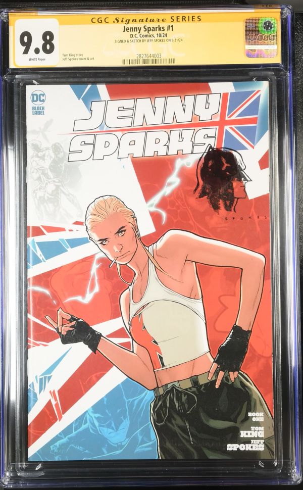 Image for Jenny Sparks #1 CGC 9.8 Signed by Jeff Spokes