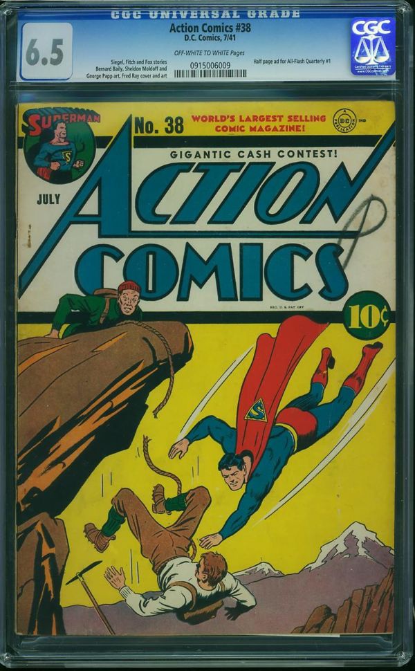 Image for Action Comics #38 CGC 6.5