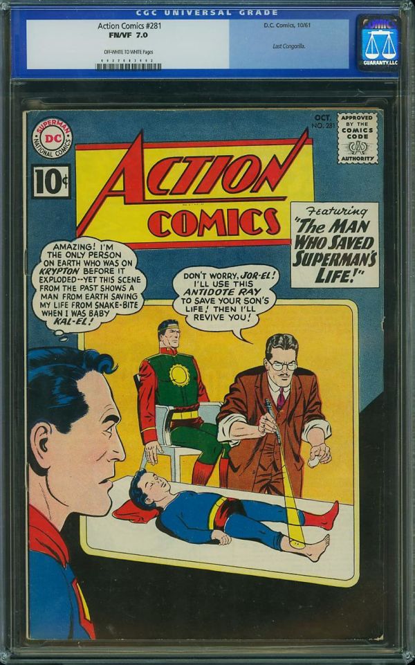 Image for Action Comics #281 CGC 7.0