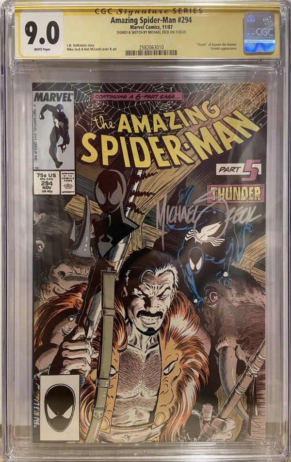 Image for Amazing Spider-Man #294 | CGC 9.0 | Signature Series