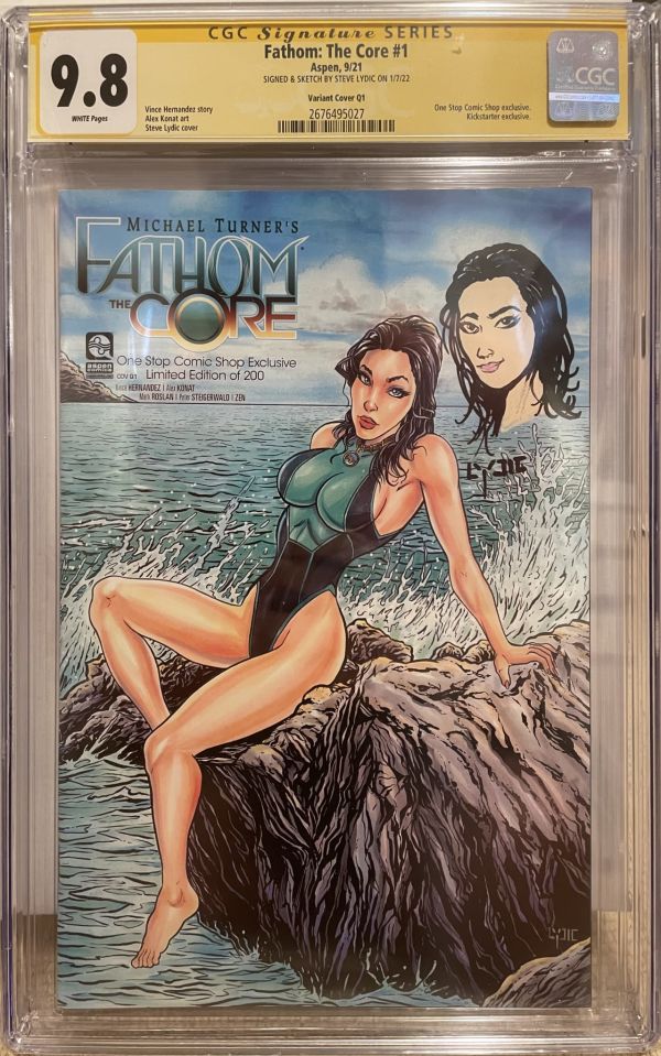 Image for Fathom: The Core #1 | Variant Cover Q1 | CGC 9.8 | Signature Series