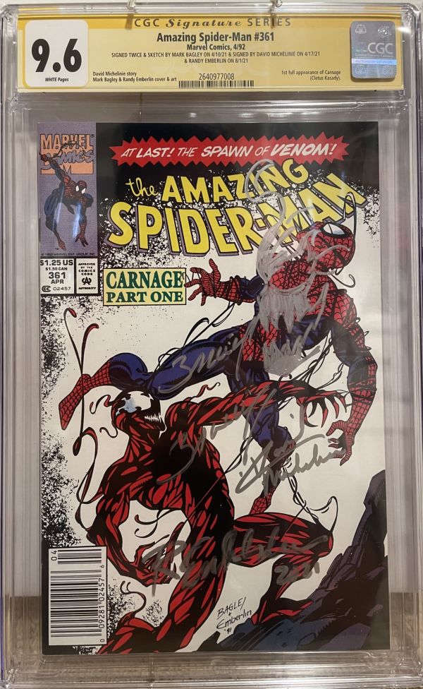 Image for Amazing Spider-Man #361 | CGC 9.6 | Signature Series