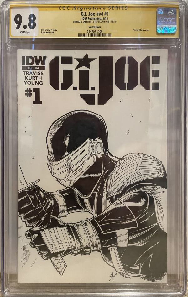 Image for G.I. Joe #v4 #1 | Sketch Edition | CGC 9.8 | Signature Series