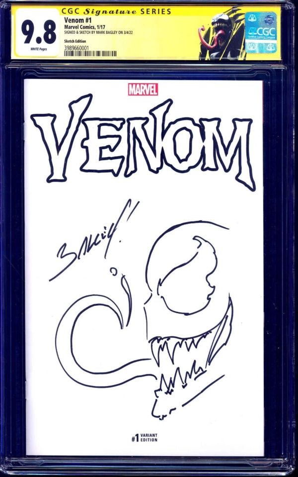 Image for Venom #1 | Sketch Edition | CGC 9.8 | Signature Series