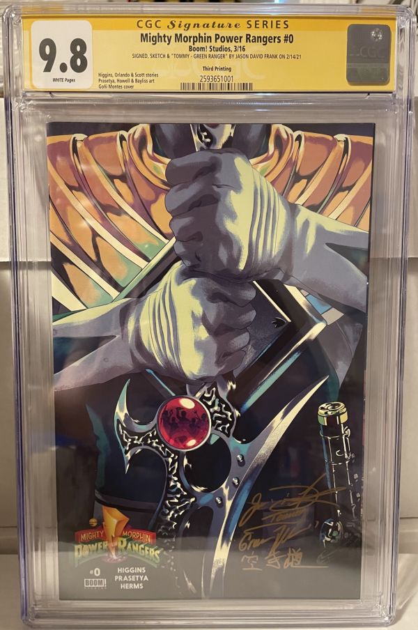 Image for Mighty Morphin Power Rangers #0 | Third Printing | CGC 9.8 | Signature Series