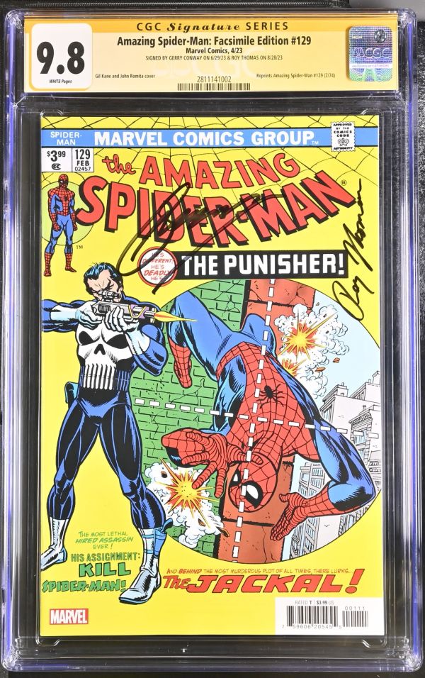 Image for Amazing Spider-Man: Facsimile Edition #129 | CGC 9.8 | Signature Series