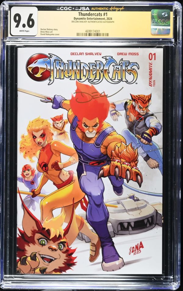 Image for Thundercats #1 CGC 9.6 Signed by Declan Shalvey
