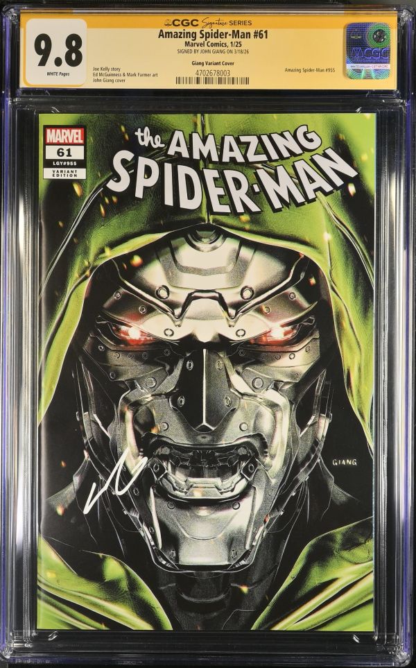 Image for Amazing Spider-Man #61 CGC 9.8 Signed by John Giang