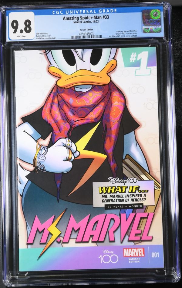 Image for Amazing Spider-Man #33 Disney 100 Variant CGC 9.8