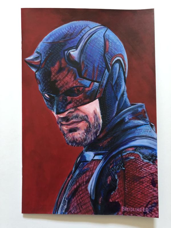 Image for Charlie Cox Daredevil Acrylic Sketch Cover