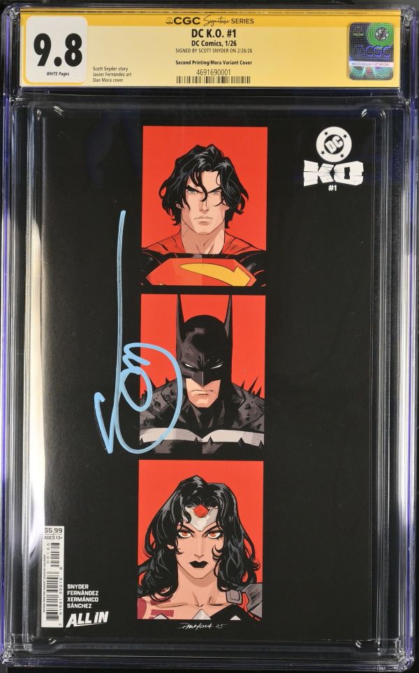Image for DC K.O. #1 CGC 9.8 Signed by Scott Snyder