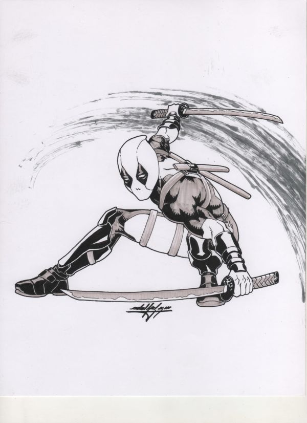 Image for Deadpool Original Ink Art