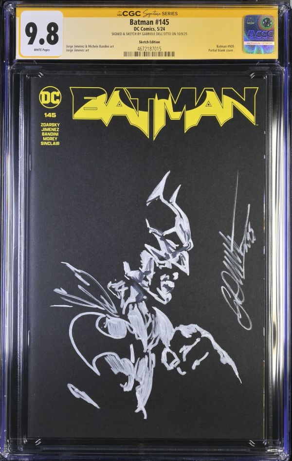 Image for Batman #145 CGC 9.8 Signed & Sketched by Gabriele Dell'Otto