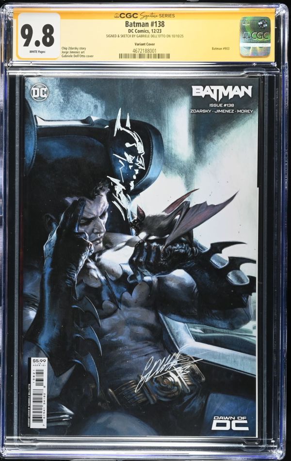Image for Batman #138 CGC 9.8 Signed & Sketched by Gabriele Dell'Otto