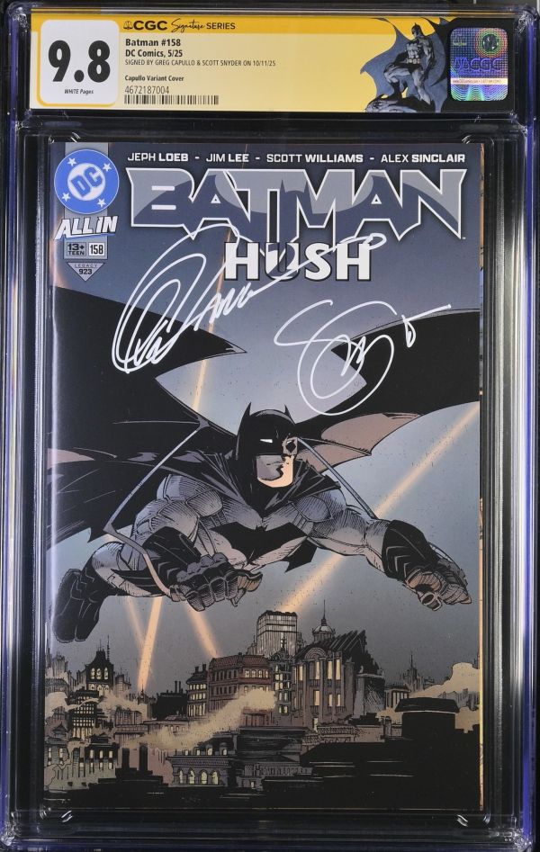 Image for Batman #158 CGC 9.8 Signed by Greg Capullo & Scott Snyder