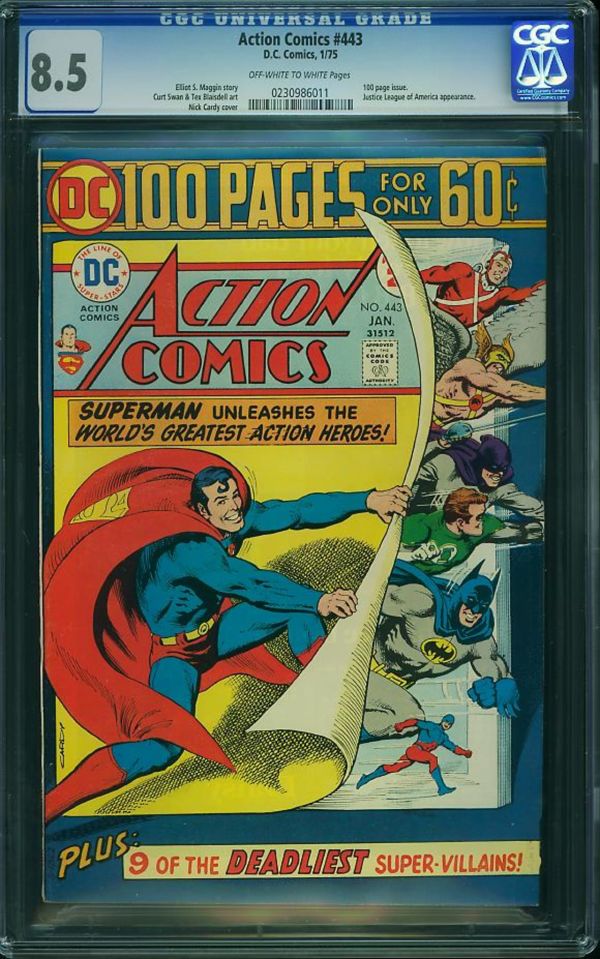 Image for Action Comics #443 CGC 8.5