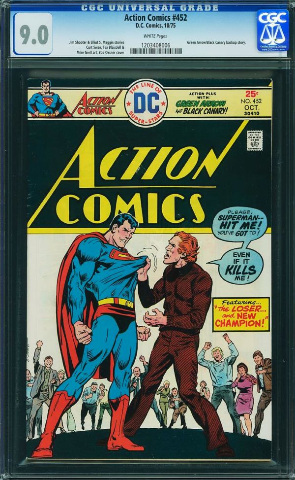 Image for Action Comics #452 CGC 9.0