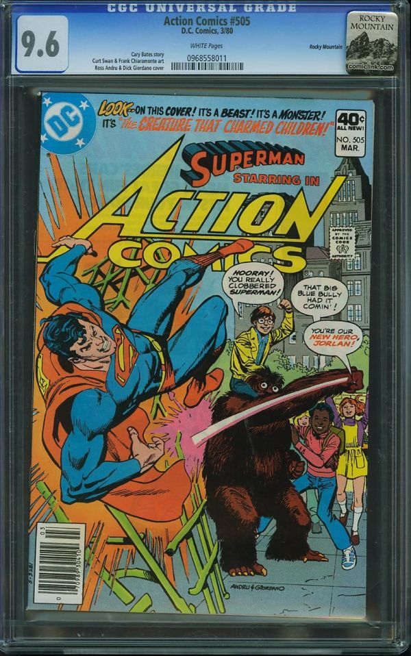 Image for Action Comics #505 CGC 9.6