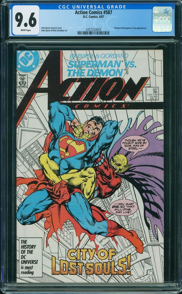 Image for Action Comics #587 CGC 9.6