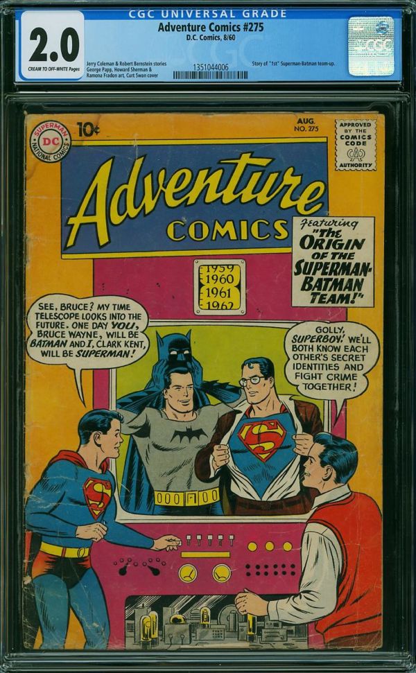 Image for Adventure Comics #275 CGC 2.0