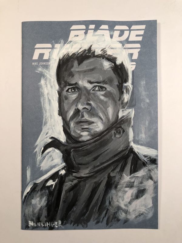 Image for Blade Runner Harrison Ford Acrylic Sketch Cover