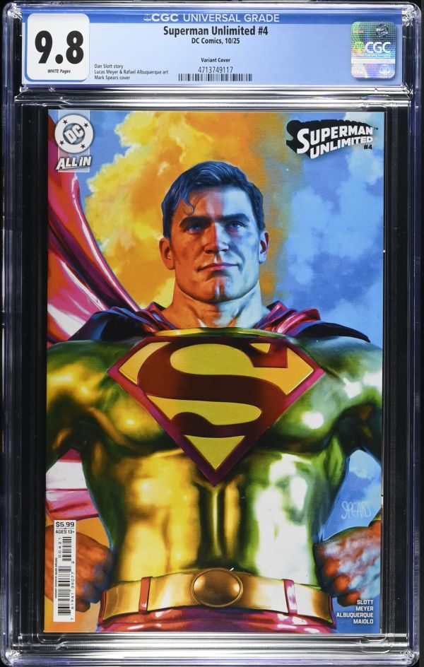 Image for Superman Unlimited #4 Variant Cover CGC 9.8