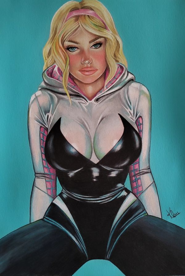 Image for Gwen Stacy Pencil Color Illustration