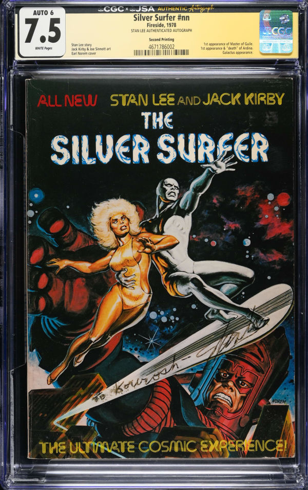 Image for Silver Surfer #nn CGC 7.5 Signed by Stan Lee